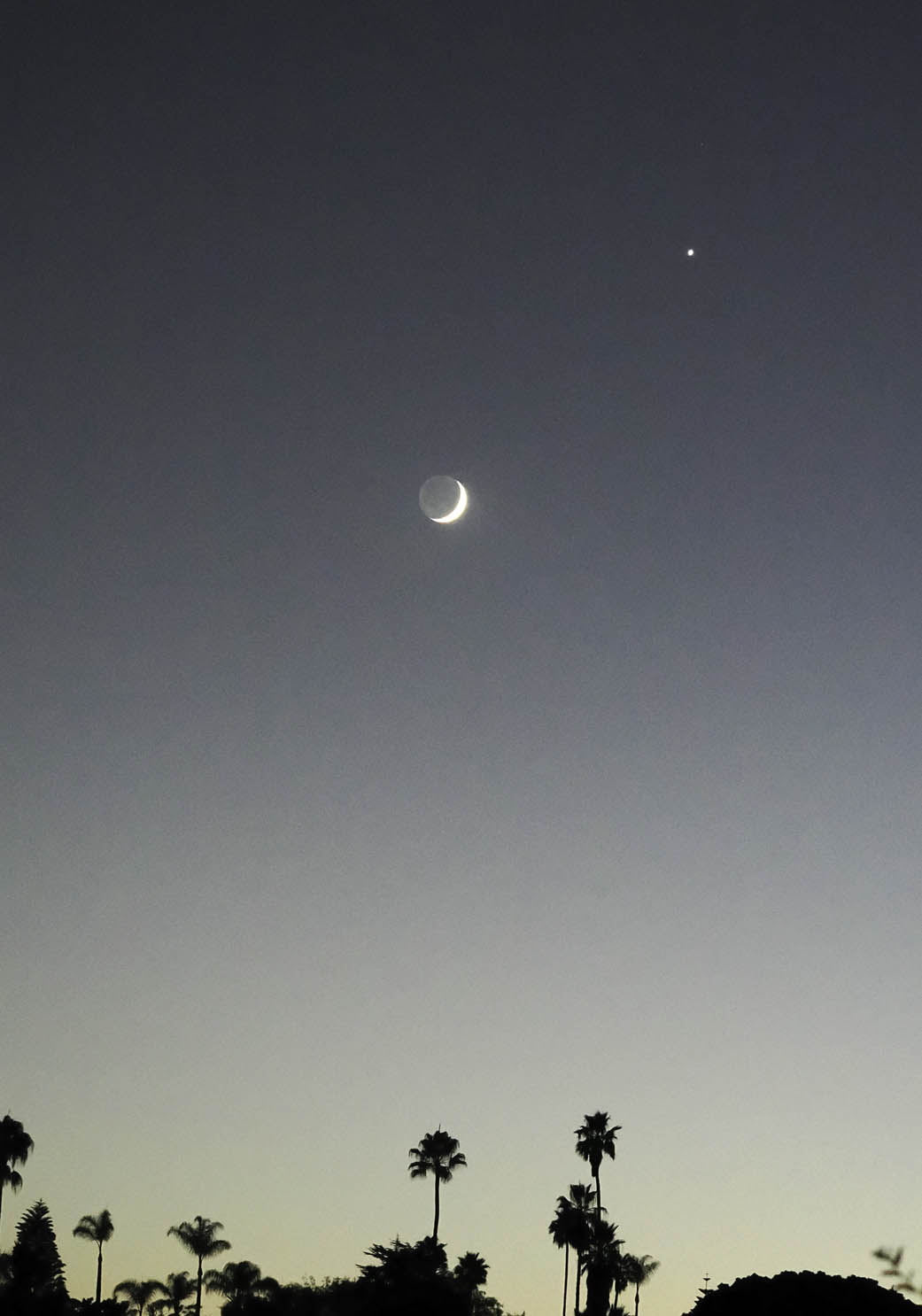 Moon and Venus